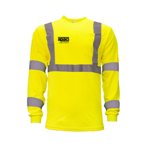 ANSI Class 3 Hi-Visibility Long Sleeve Pocket T-Shirt Thumbnail